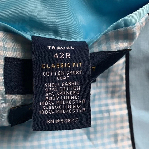 Stafford Jacket Blazer Teal Size 50R NWT - Picture 9 of 13